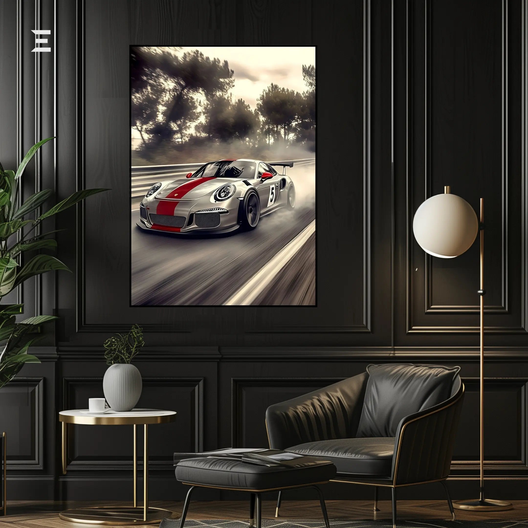 Porsche Racing Resin Wall Art – “Track Beast” Edition | IBRELIA IBRELIA