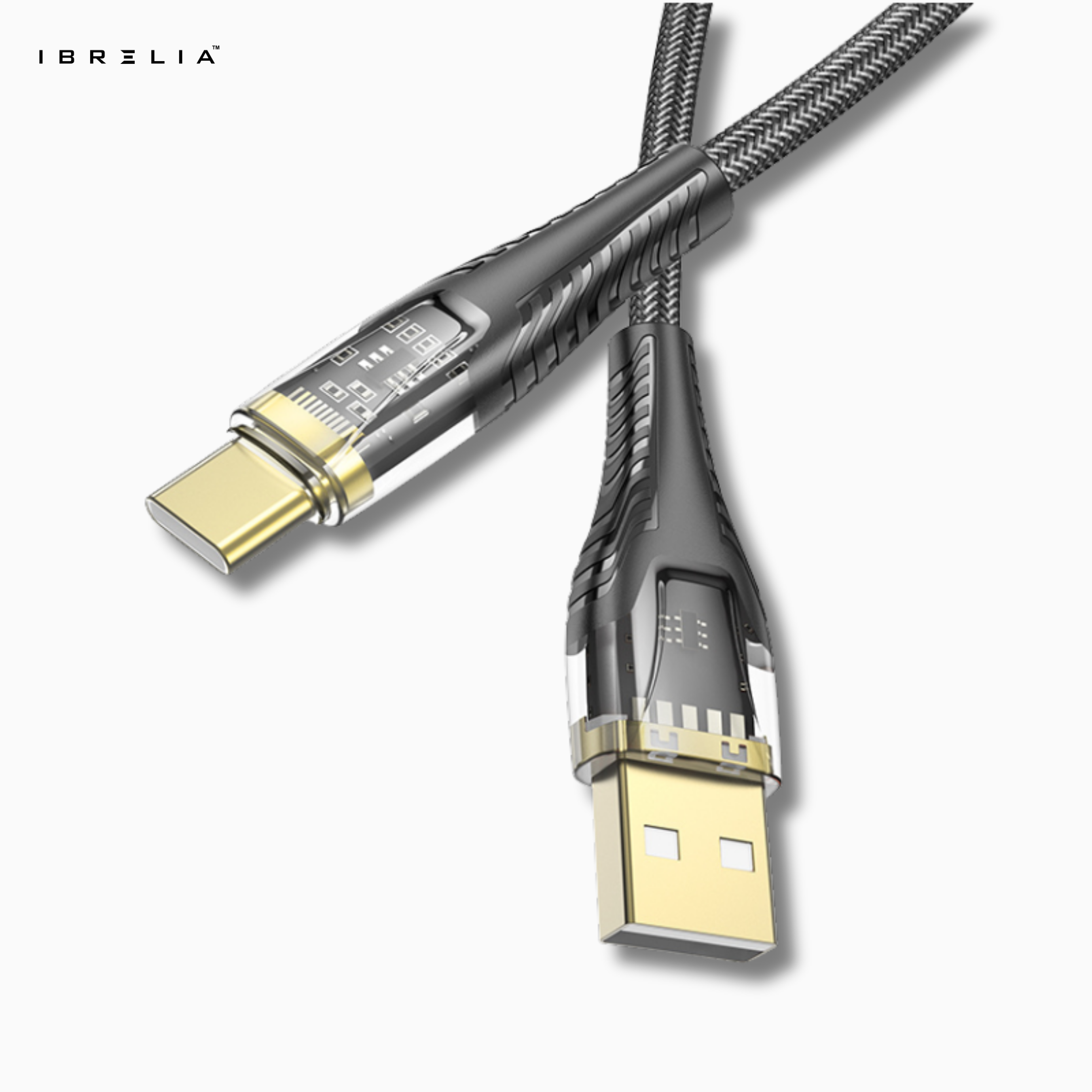 HOCO U121 Transparent Discovery Edition 2.4A Charging Data Cable (USB-A to Type-C) | IBRELIA™