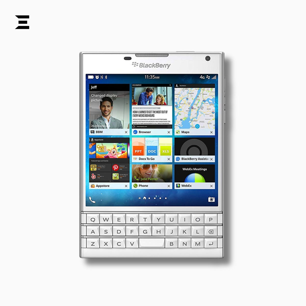 BlackBerry Passport SQW100-1 Pure White | Brand New | Complete Original Box & Accessories | Rare QWERTY Smartphone