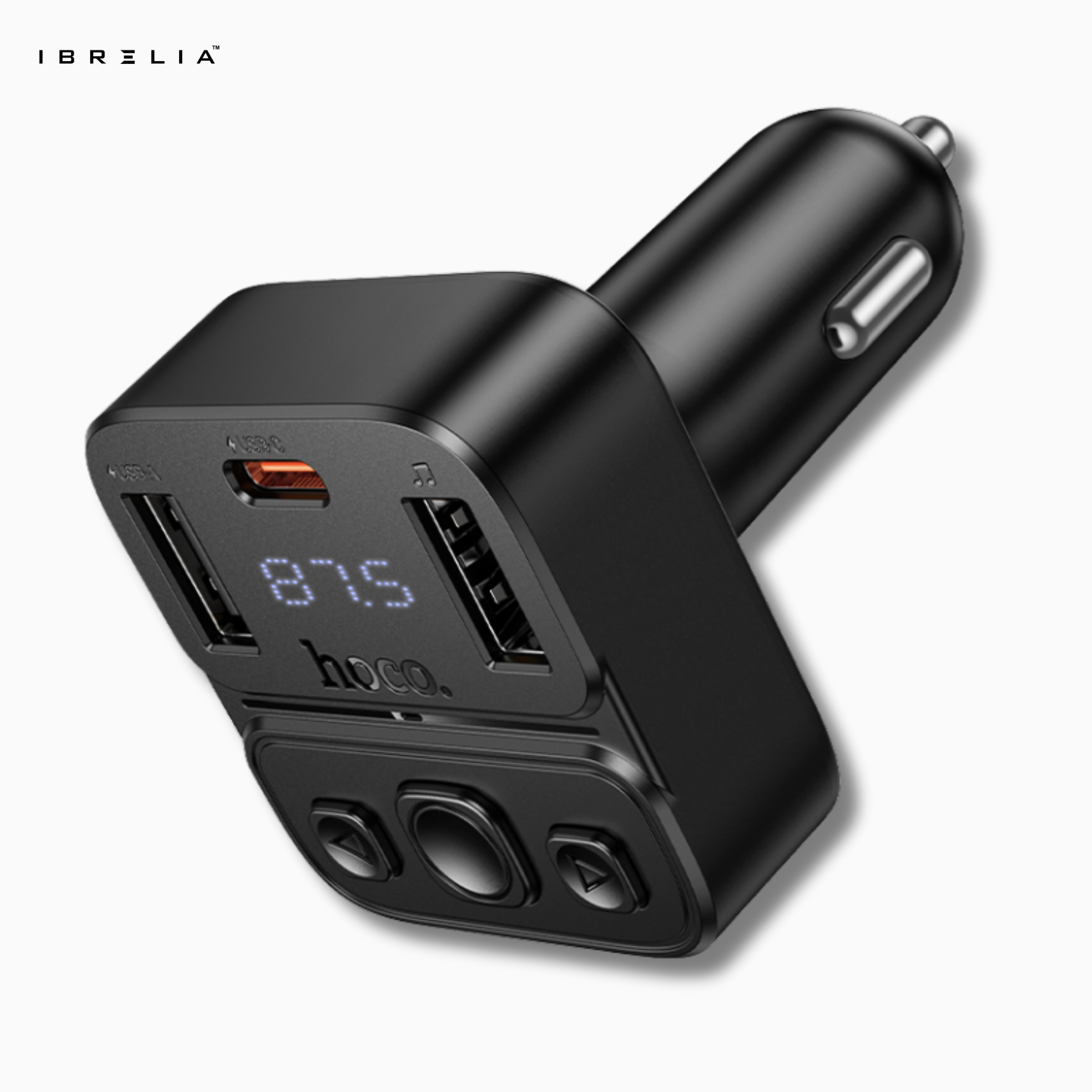 HOCO E87 – 35W High-Power In-Car Wireless FM Transmitter | IBRELIA™
