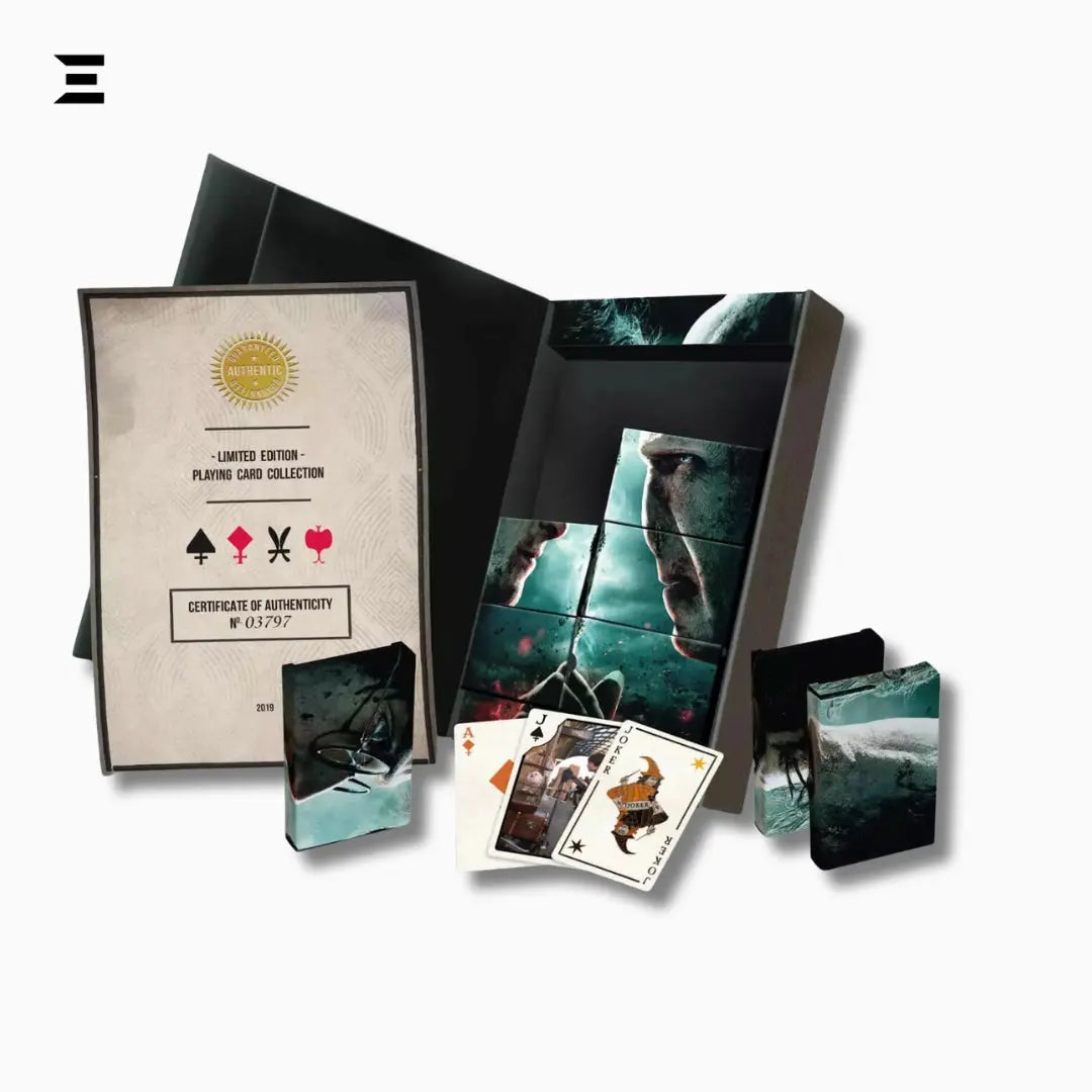 Harry Potter Limited Edition Playing Card Collection – 8 Deck Collector’s Box with Certificate of Authenticity IBRELIA