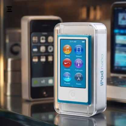 Apple iPod Nano (Brand New Sealed) – Retro Classic Music Player Collectible - Blue IBRELIA