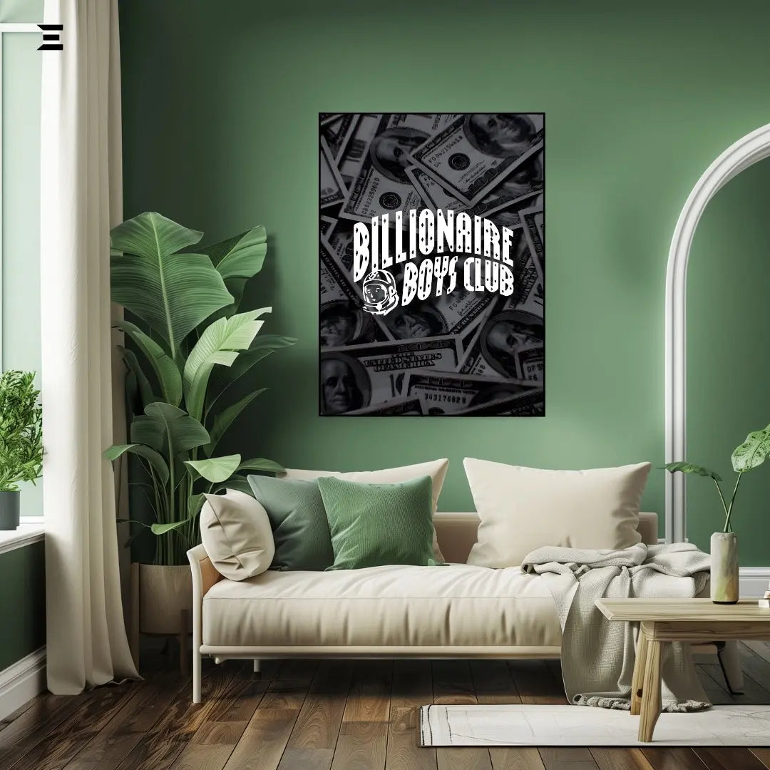 Premium Resin Coated Wall Art – Billionaire Boys Club Dollar Frame | IBRELIA Pakistan IBRELIA