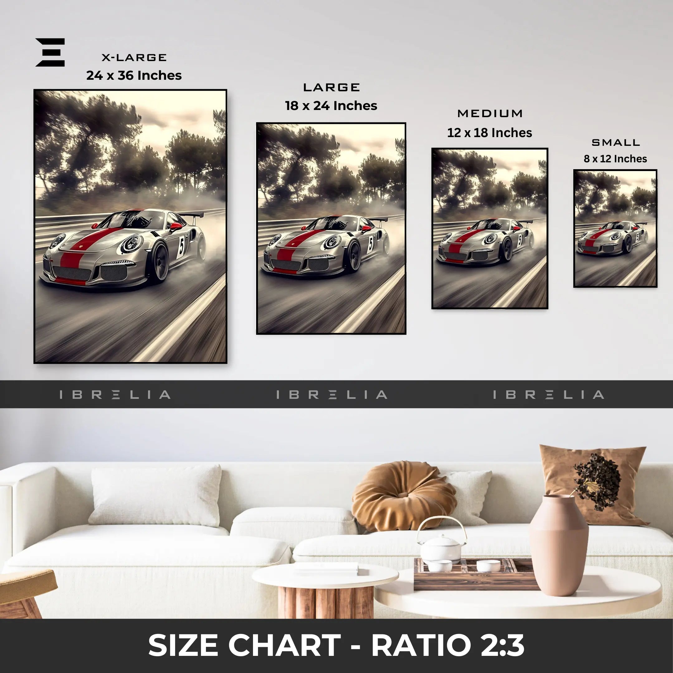Porsche Racing Resin Wall Art – “Track Beast” Edition | IBRELIA IBRELIA