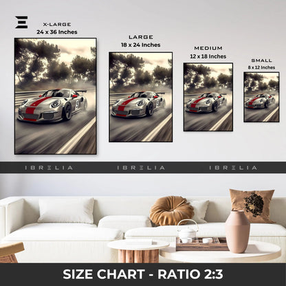 Porsche Racing Resin Wall Art – “Track Beast” Edition | IBRELIA IBRELIA