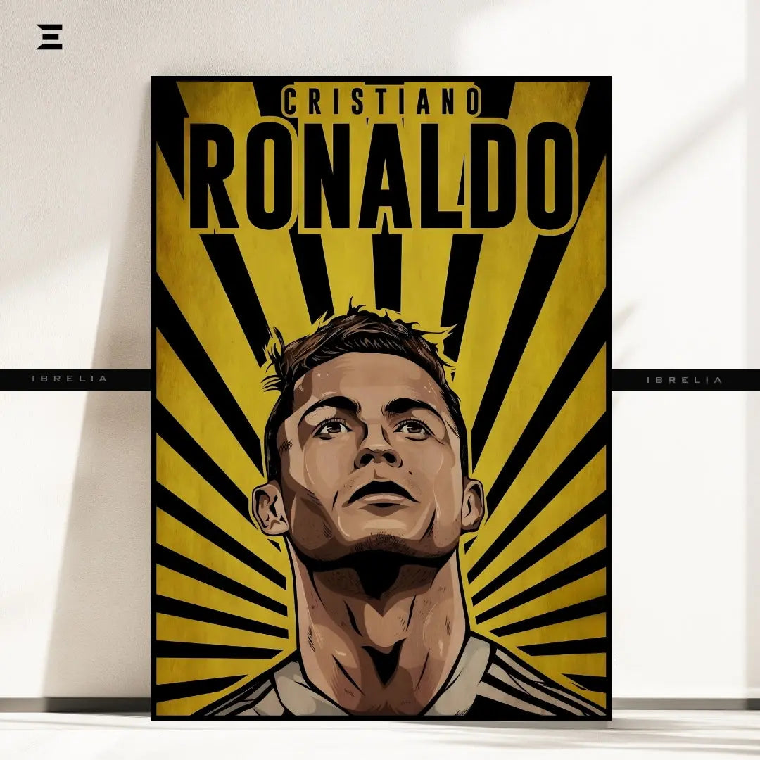 Cristiano Ronaldo Graffiti Style Resin Wall Art – Street Pop Edition | IBRELIA IBRELIA