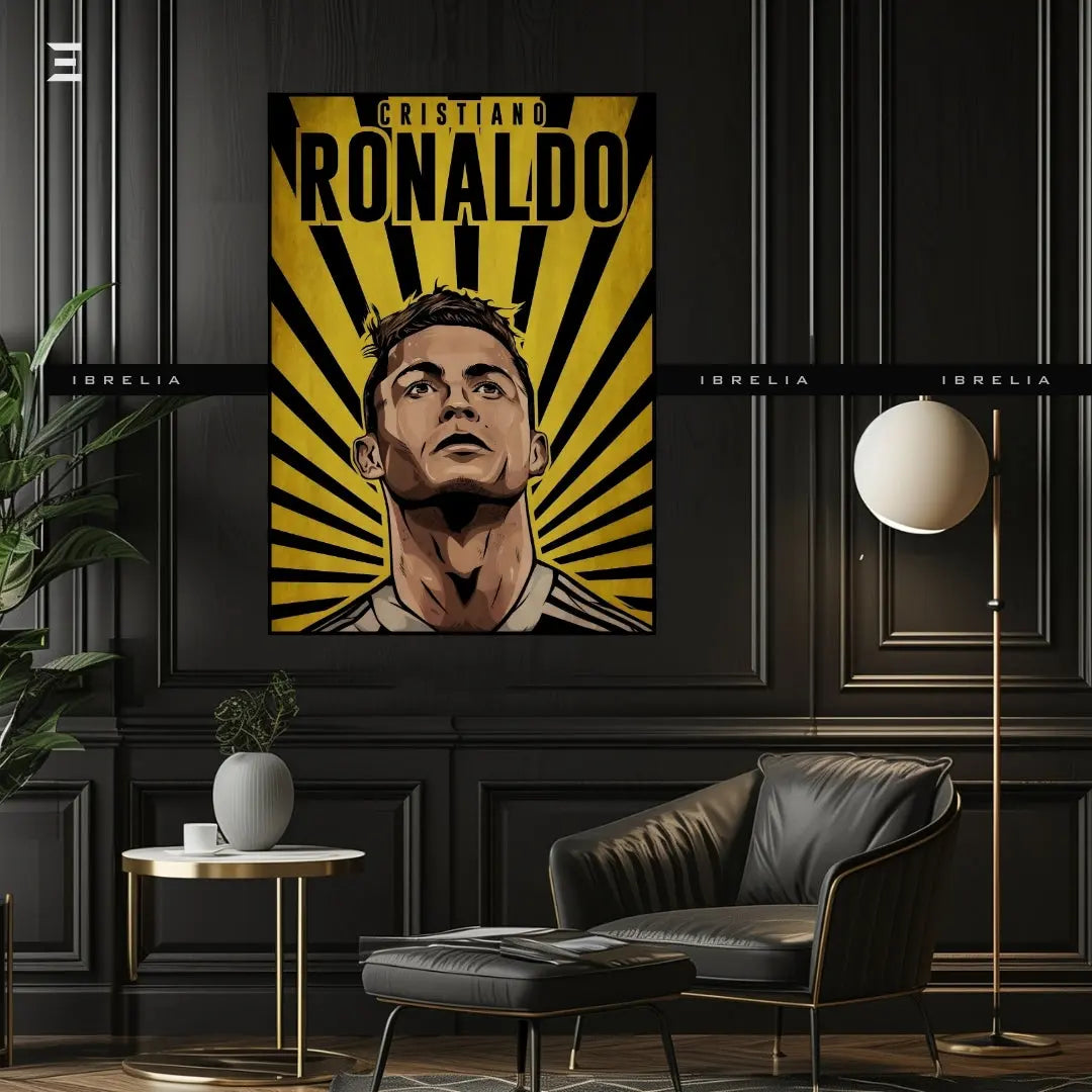 Cristiano Ronaldo Graffiti Style Resin Wall Art – Street Pop Edition | IBRELIA IBRELIA