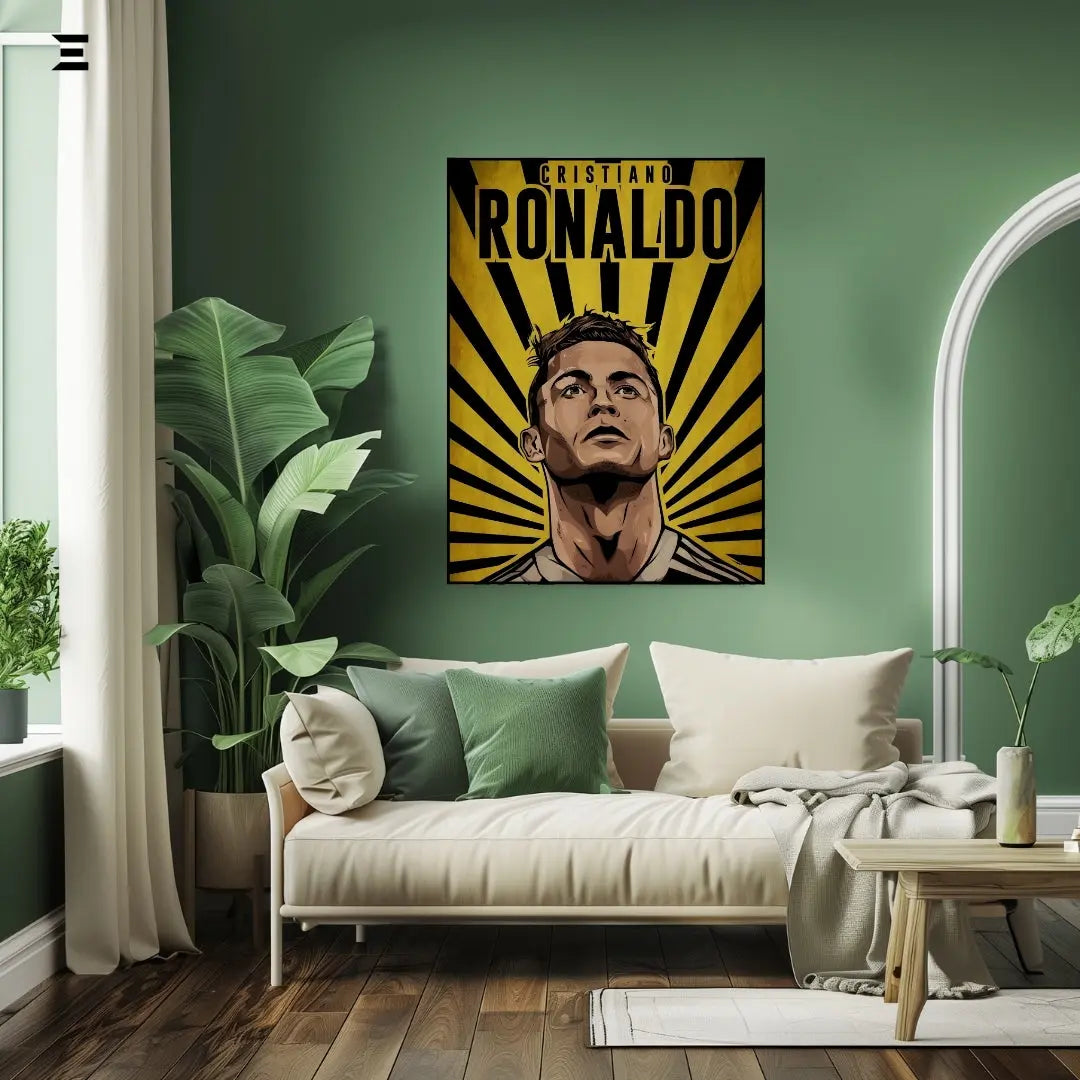 Cristiano Ronaldo Graffiti Style Resin Wall Art – Street Pop Edition | IBRELIA IBRELIA