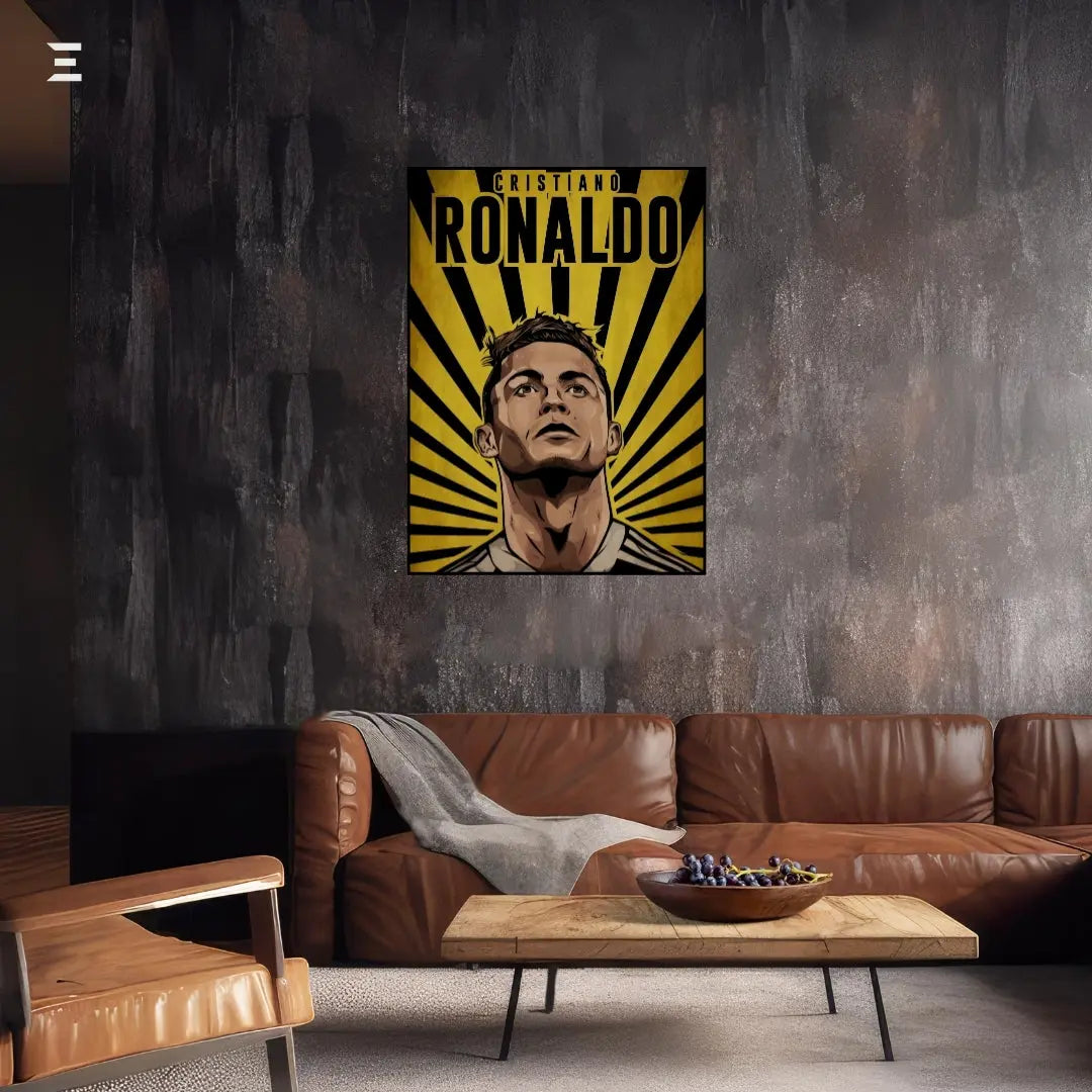 Cristiano Ronaldo Graffiti Style Resin Wall Art – Street Pop Edition | IBRELIA IBRELIA