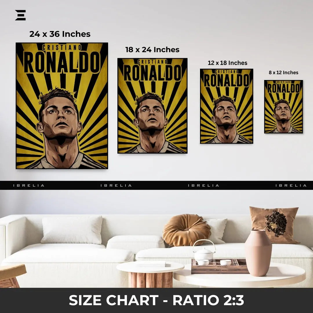 Cristiano Ronaldo Graffiti Style Resin Wall Art – Street Pop Edition | IBRELIA IBRELIA