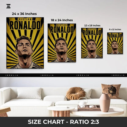 Cristiano Ronaldo Graffiti Style Resin Wall Art – Street Pop Edition | IBRELIA IBRELIA