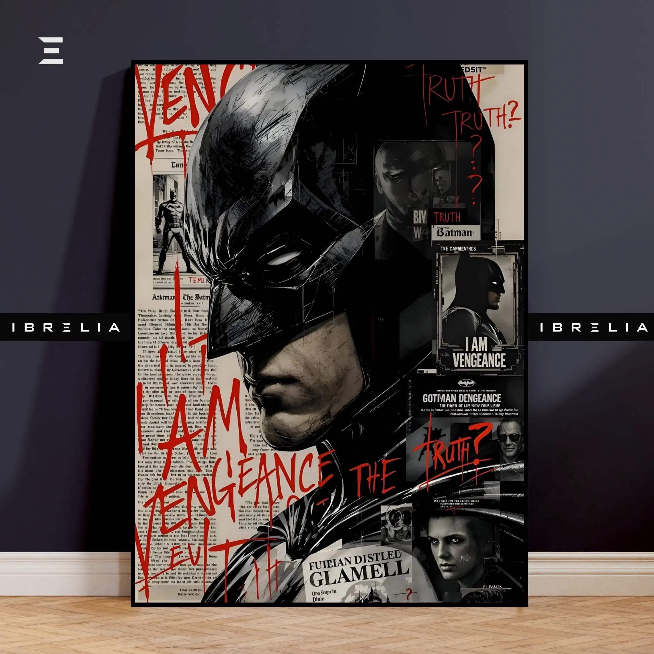 Batman Graffiti Resin Wall Art – “I Am Vengeance” Edition | IBRELIA IBRELIA