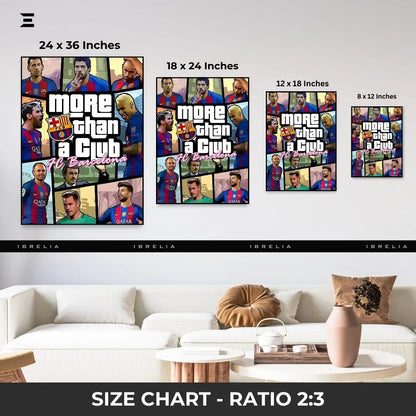 FC Barcelona Resin Wall Art – “More Than a Club” Tribute Edition | IBRELIA IBRELIA