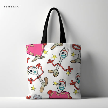 IBRELIA™ Playful Forky Cartoon Tote Bag – Fun Pop Art Everyday Tote IBRELIA