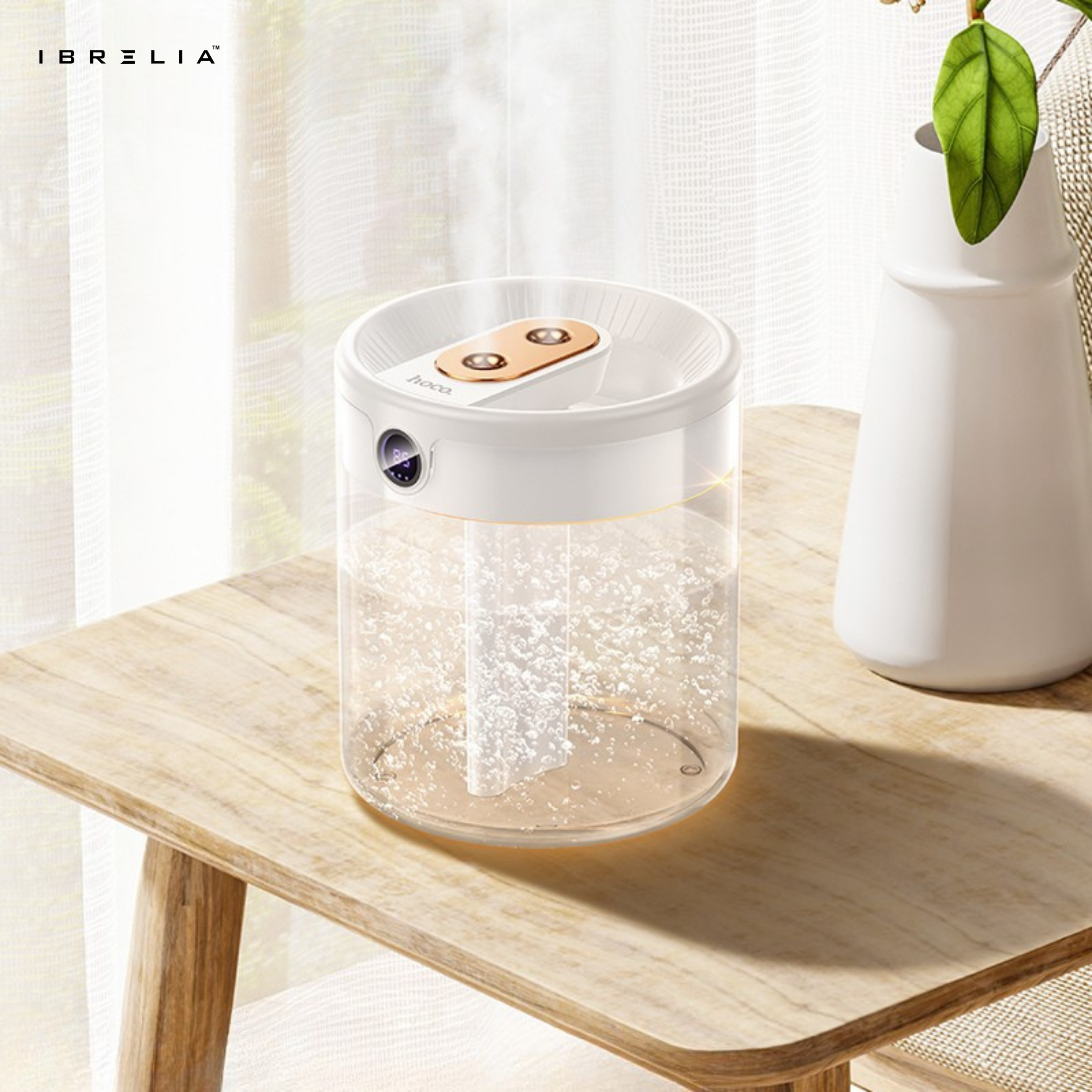 HOCO HX31 – Dual Spray Digital Nano Humidifier (1.4L Tank, Real-Time Humidity Display) – HOCO | IBRELIA™