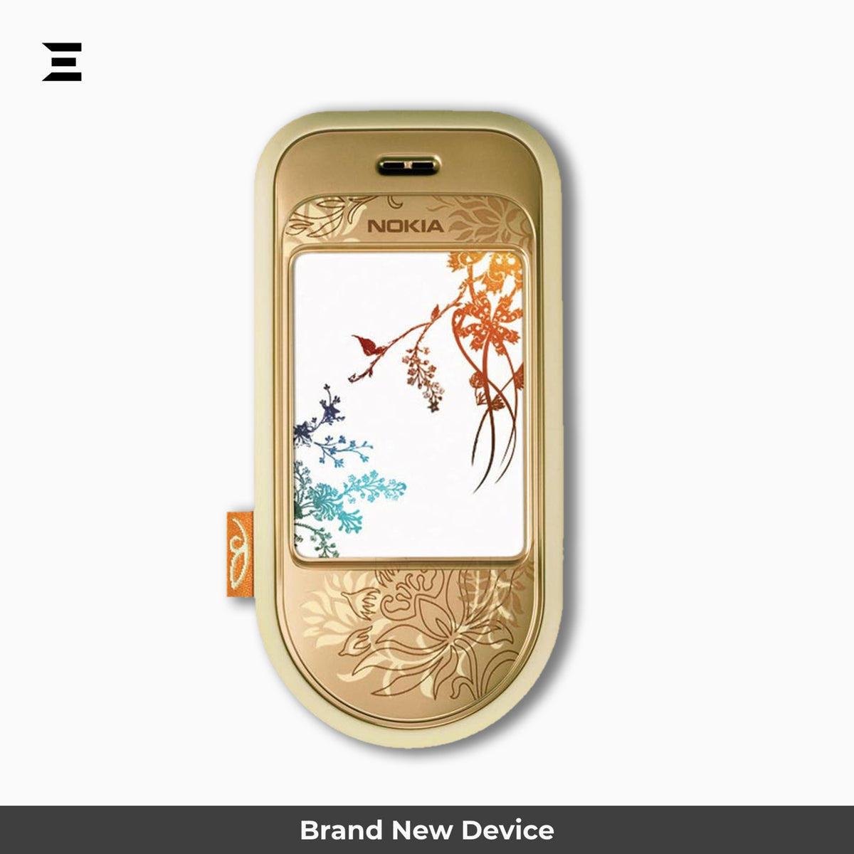 Nokia 7373 | Gold Floral | Brand New | PTA Approved