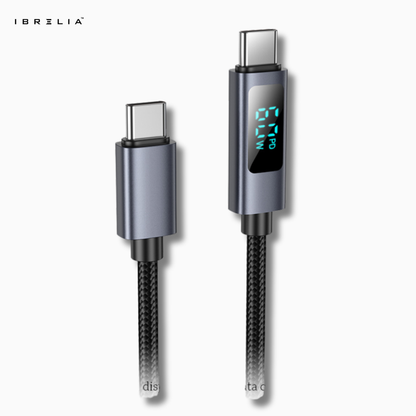 HOCO X112 Favor 60W PD Fast Charging Cable with Power Display (USB-C to USB-C) | IBRELIA™