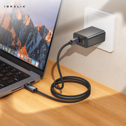 HOCO X112 Favor 60W PD Fast Charging Cable with Power Display (USB-C to USB-C) | IBRELIA™