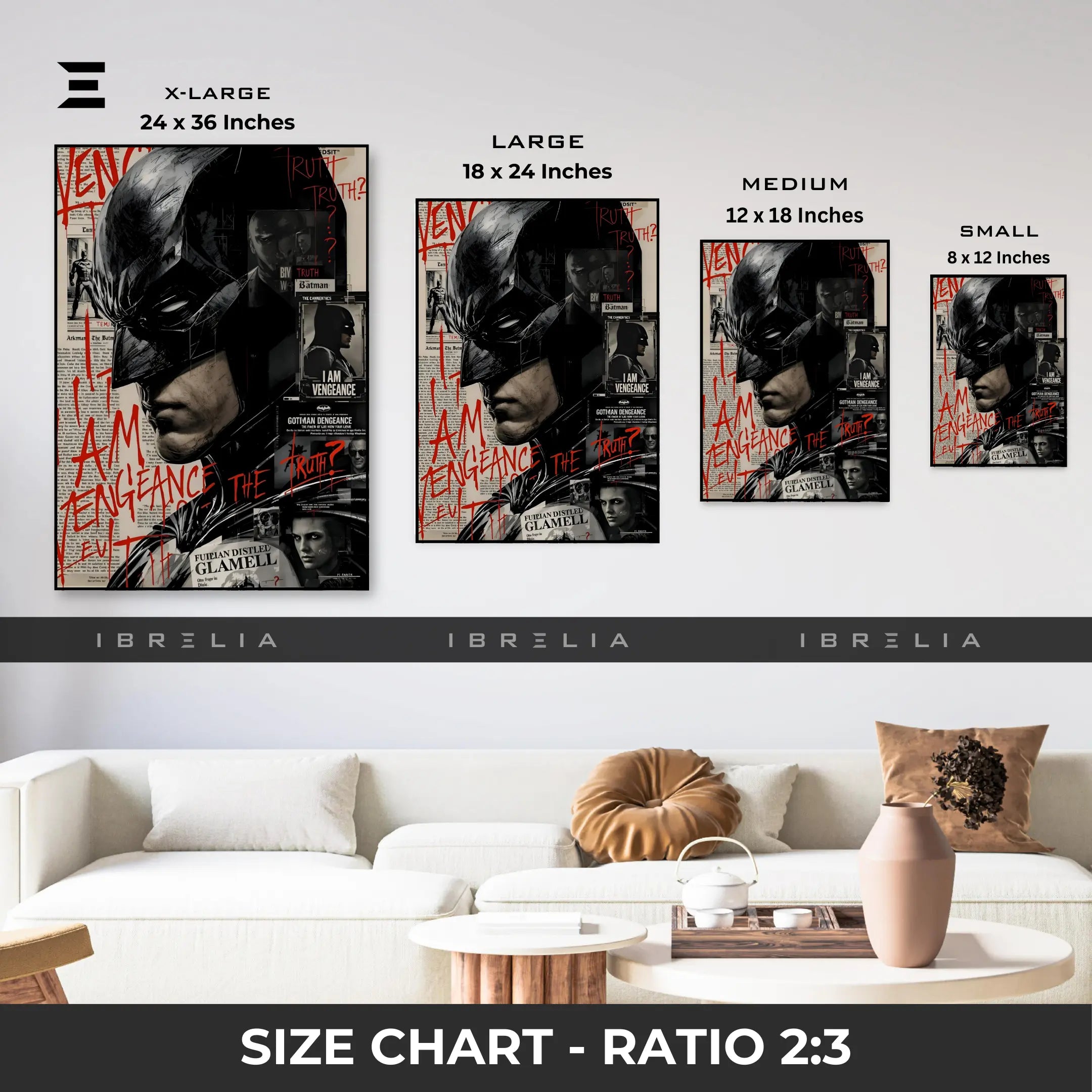Batman Graffiti Resin Wall Art – “I Am Vengeance” Edition | IBRELIA IBRELIA