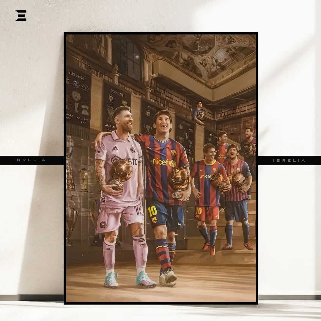 Lionel Messi Resin Wall Art – Ballon d’Or Legacy Edition IBRELIA