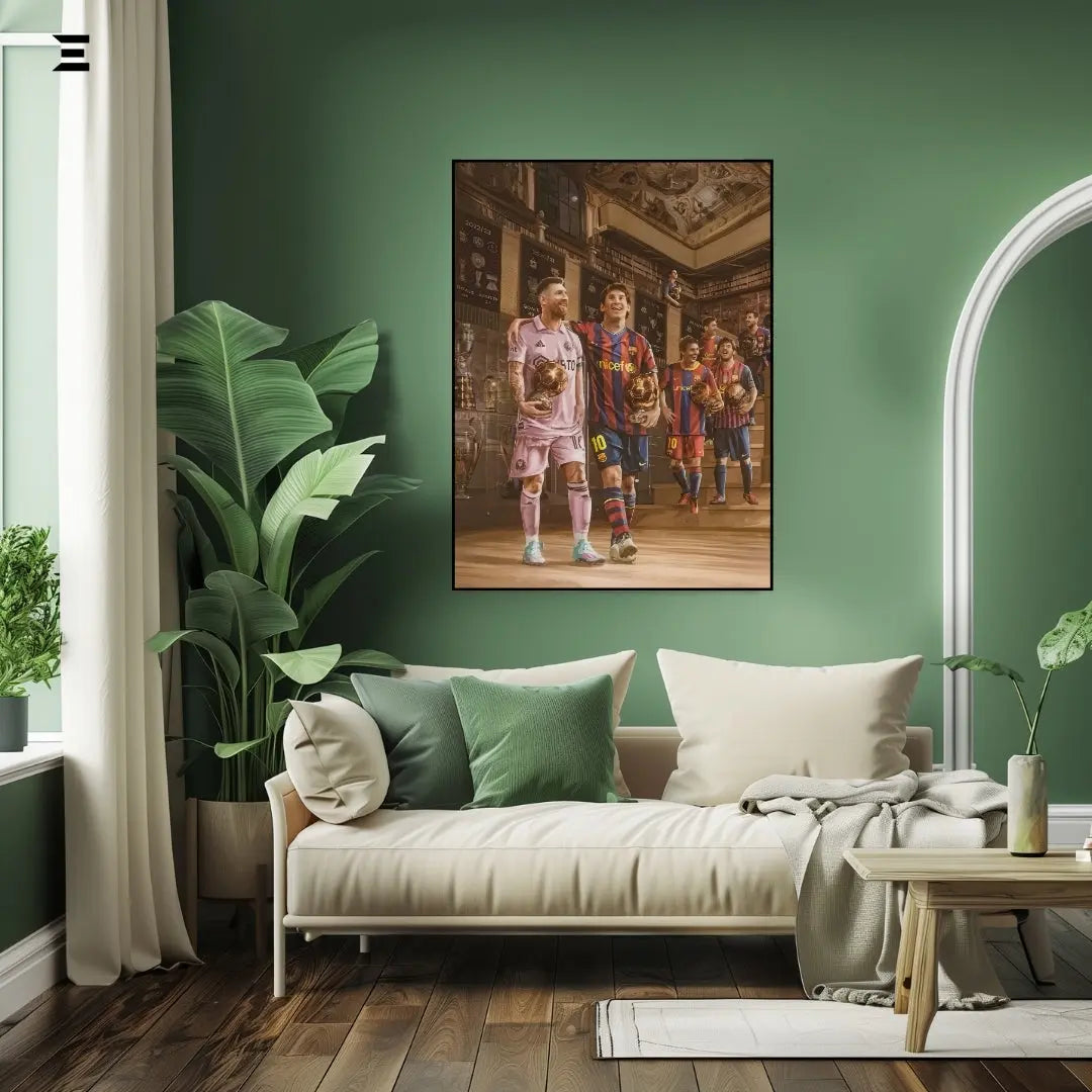 Lionel Messi Resin Wall Art – Ballon d’Or Legacy Edition IBRELIA