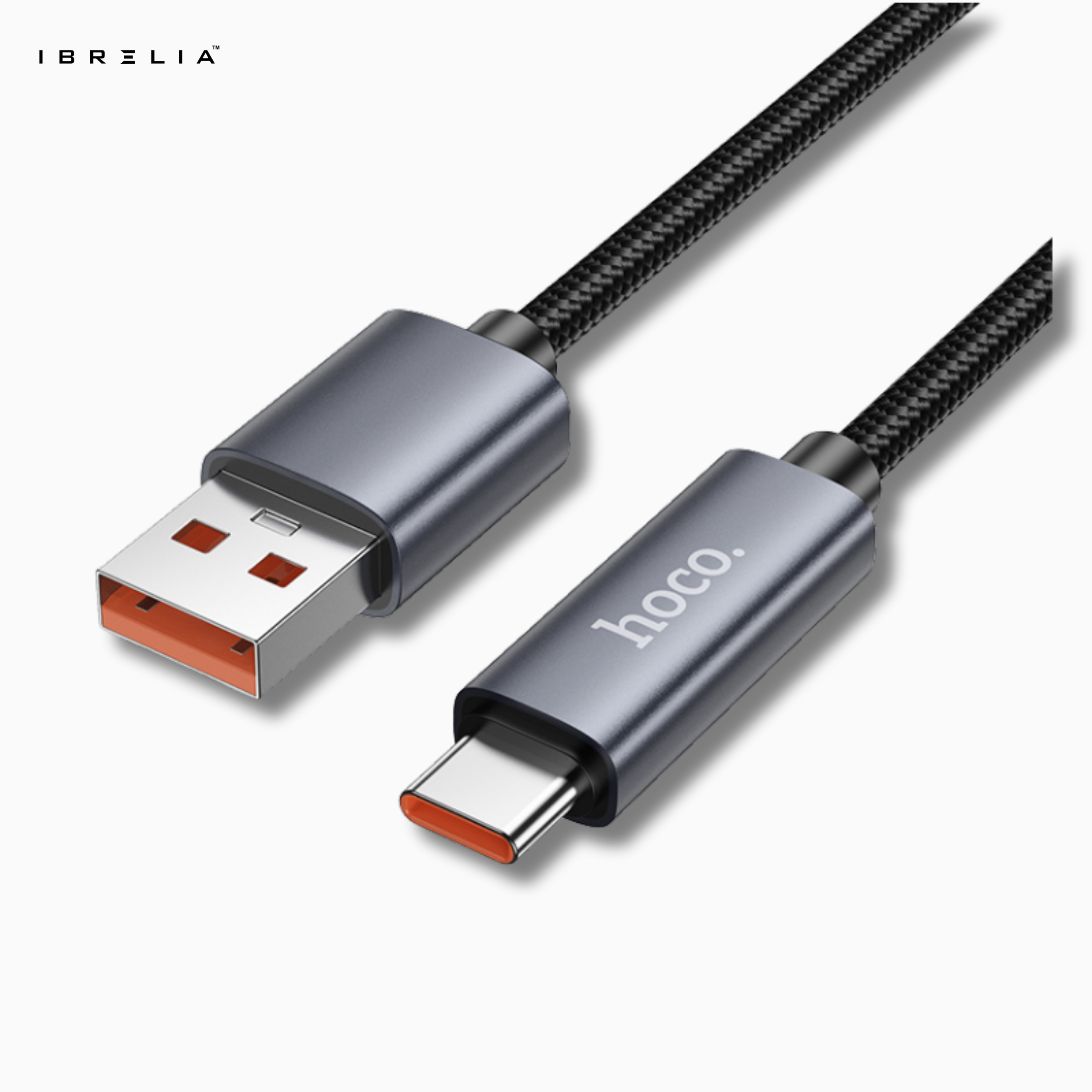 HOCO X112 Favor 5A Fast Charging Cable with Power Display (USB-A to Type-C) | IBRELIA™