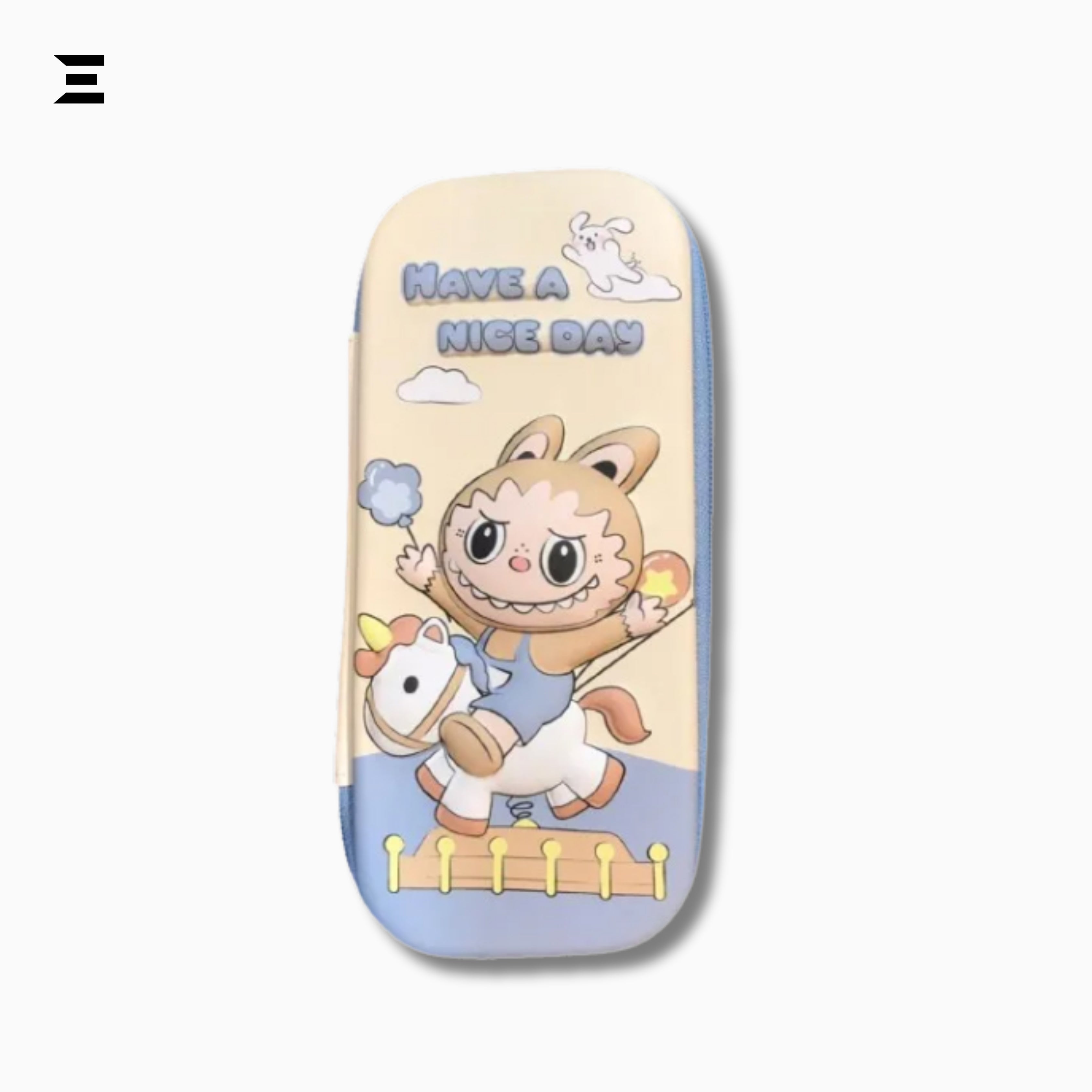Cute Cartoon Pencil Case | Hard Shell Zipper Pouch | Large Capacity Stationery Organizer | IBRELIA™ IBRELIA