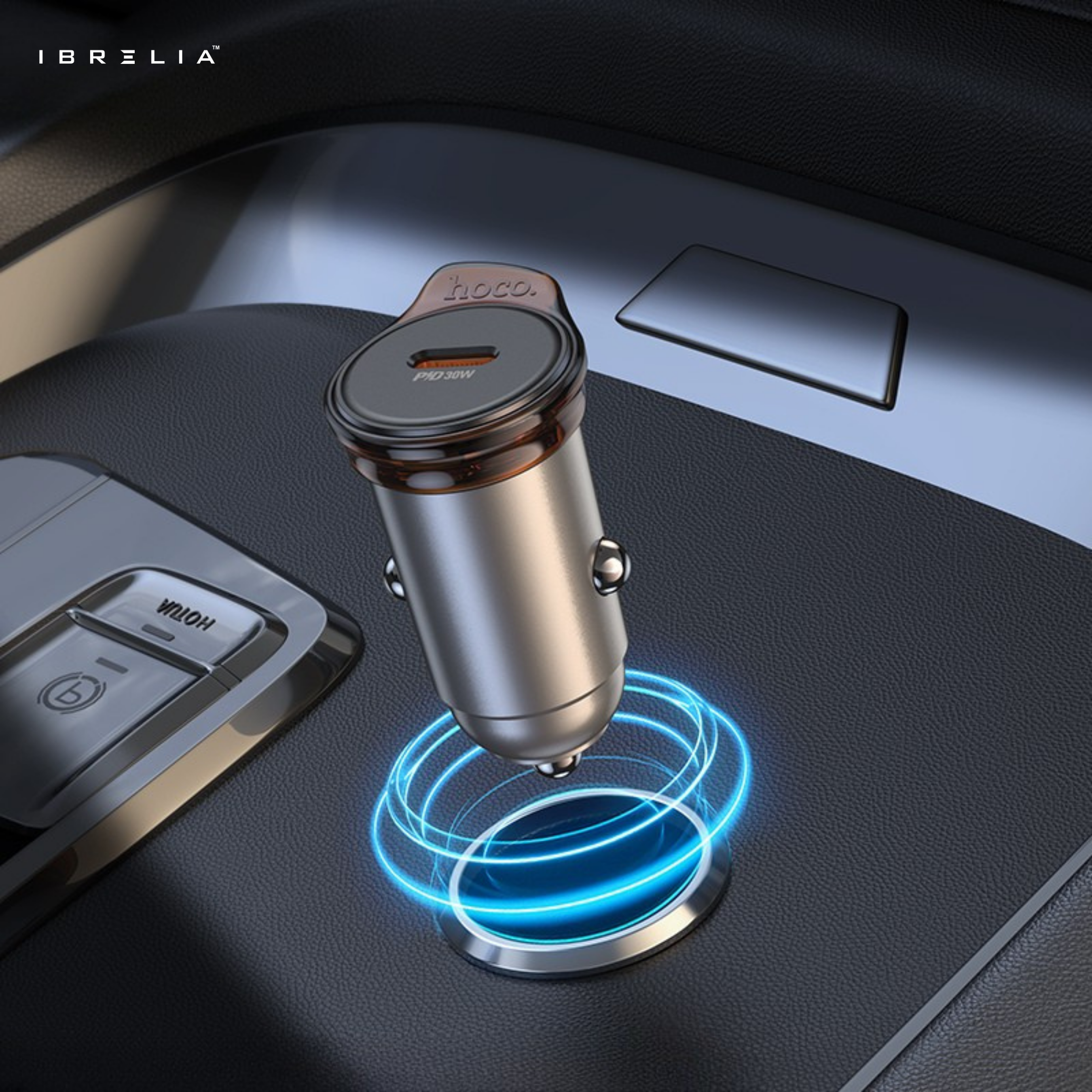 HOCO NZ16 Rigorous PD30W Mini Car Charger | 30W Fast Charging | IBRELIA™
