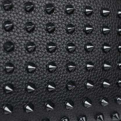 Elegant Black Rivet Leather Wrist Clutch – Unisex Evening & Party Bag IBRELIA™ IBRELIA