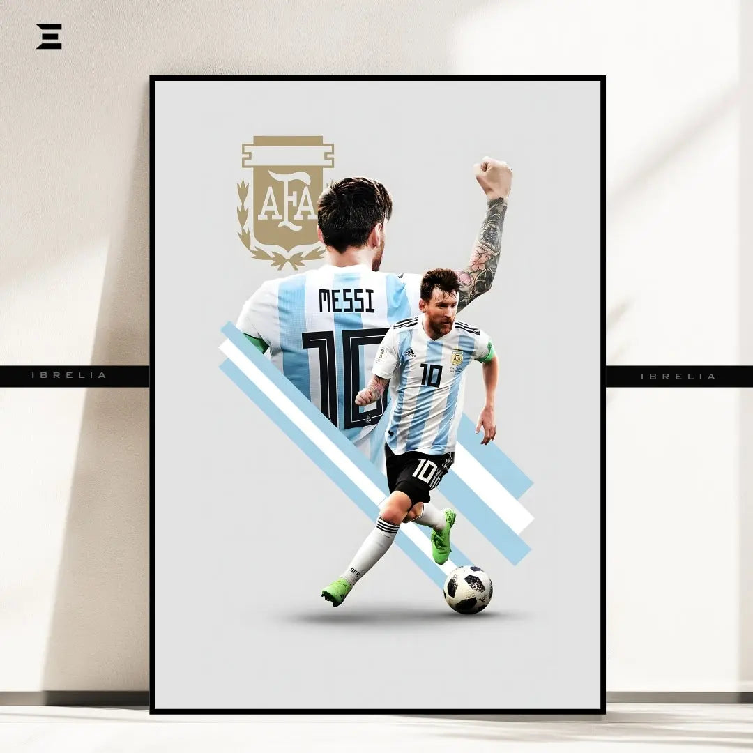 Lionel Messi Resin Wall Art – Argentina No.10 AFA Edition IBRELIA