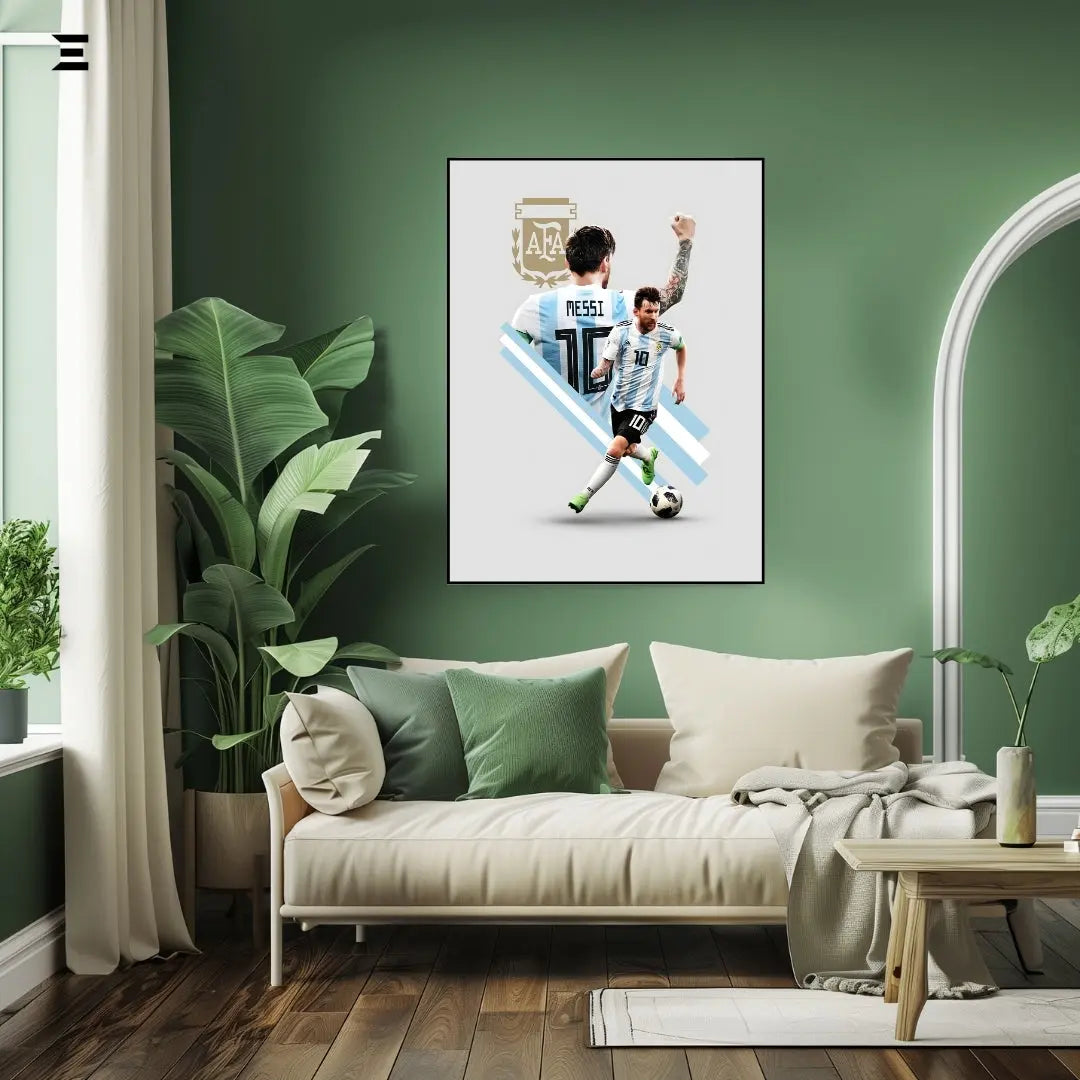 Lionel Messi Resin Wall Art – Argentina No.10 AFA Edition IBRELIA