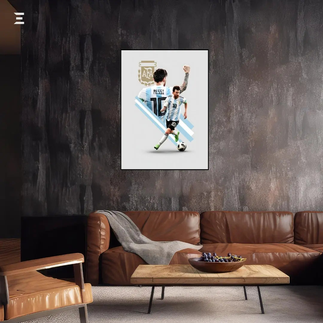 Lionel Messi Resin Wall Art – Argentina No.10 AFA Edition IBRELIA