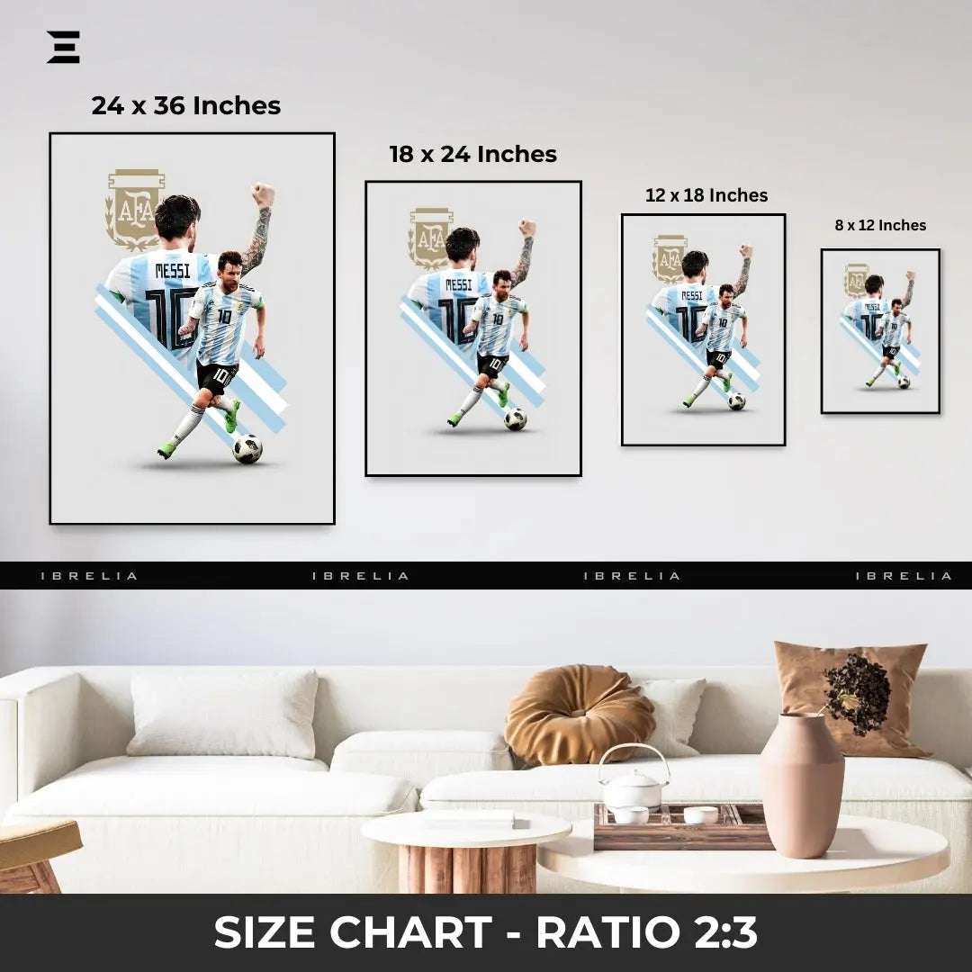 Lionel Messi Resin Wall Art – Argentina No.10 AFA Edition IBRELIA