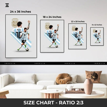 Lionel Messi Resin Wall Art – Argentina No.10 AFA Edition IBRELIA