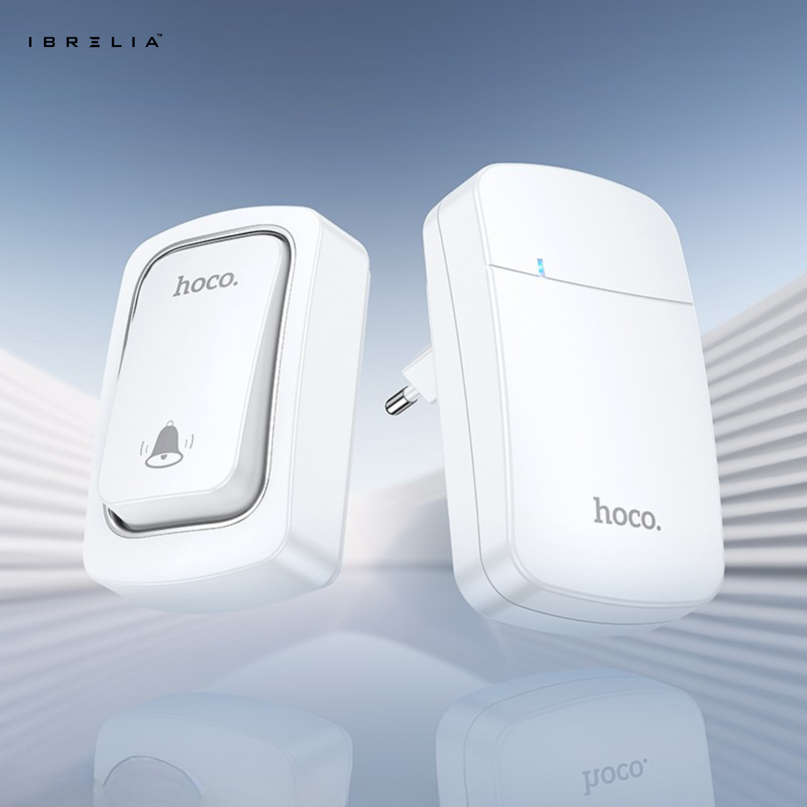 HOCO HI26 Self-Powered Wireless Doorbell Set – Battery-Free Smart Doorbell | IBRELIA™