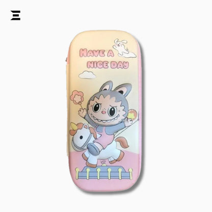 Cute Cartoon Pencil Case | Hard Shell Zipper Pouch | Large Capacity Stationery Organizer | IBRELIA™ IBRELIA