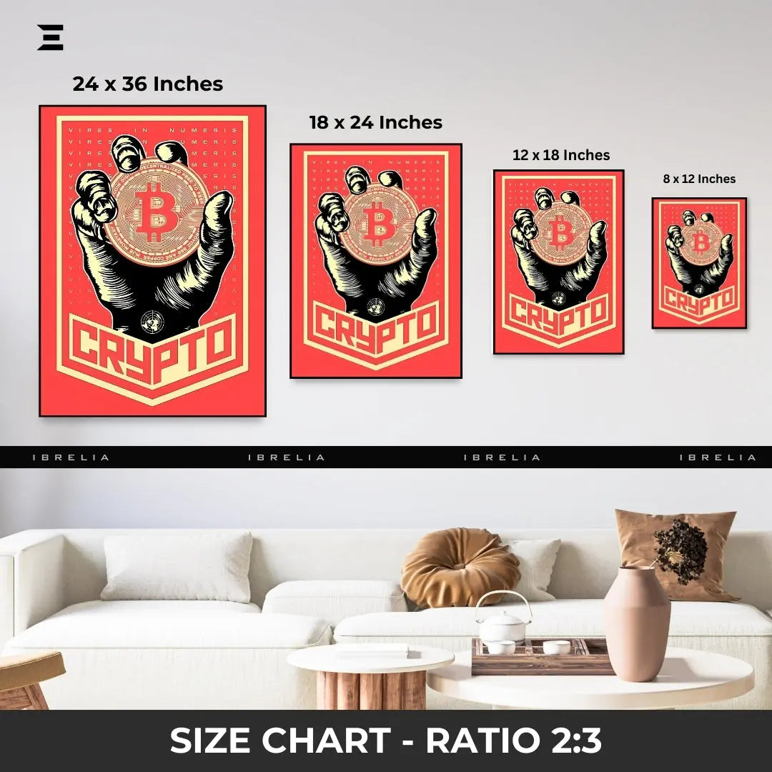 Crypto Resin Wall Art – Bitcoin Edition IBRELIA