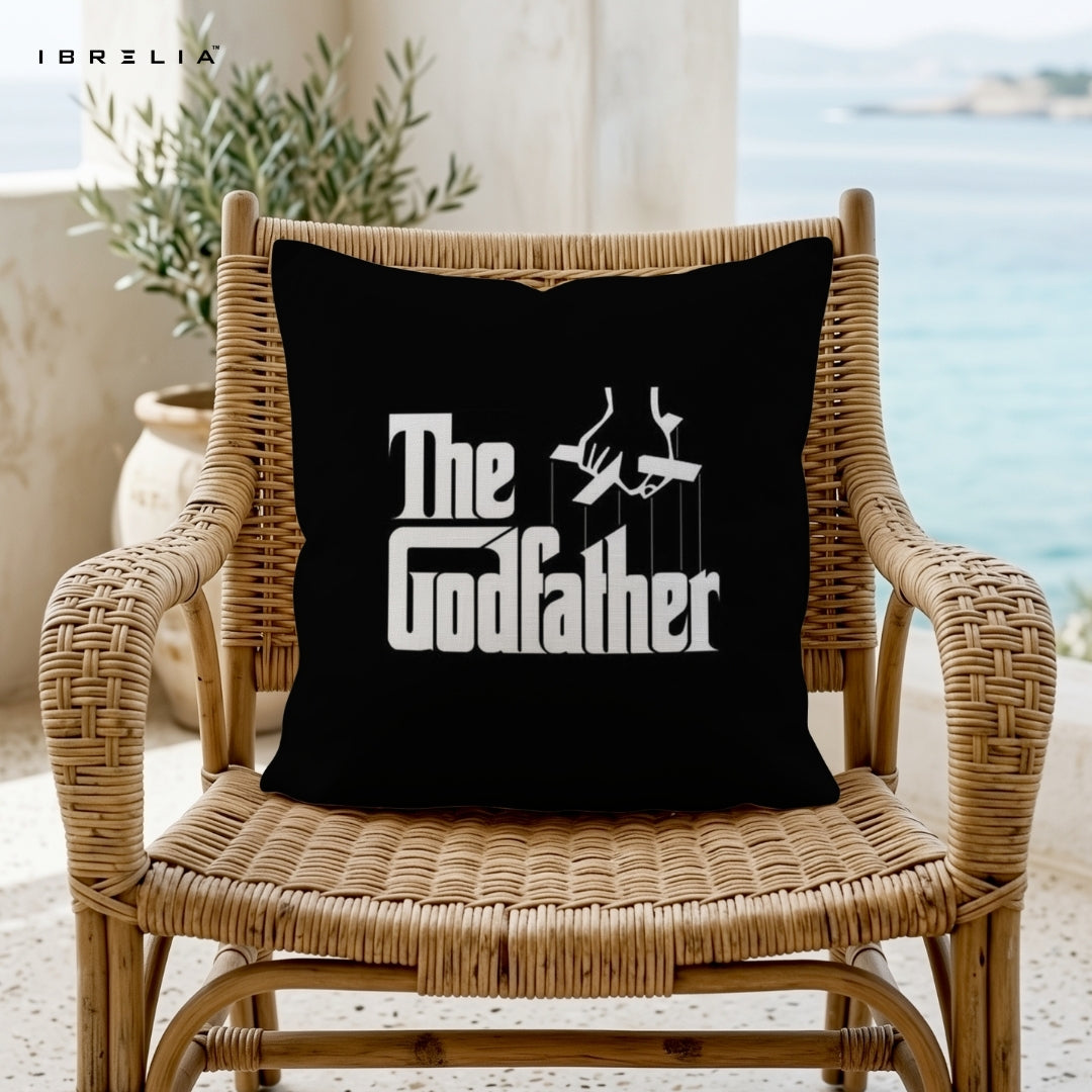 The Godfather Cushion – 15x15 Inch Movie Inspired Decorative Pillow | Classic Film Cushion | Double-Sided Print | Premium Fibre Filling | IBRELIA™ IBRELIA