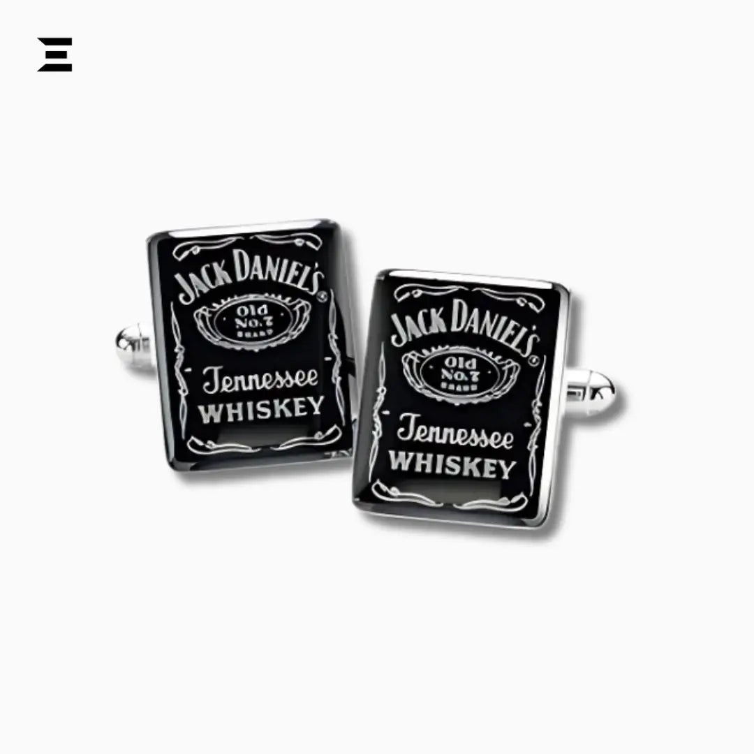 Jack Daniel’s Old No. 7 Tennessee Whiskey Cufflinks – Official Gift Box Set IBRELIA