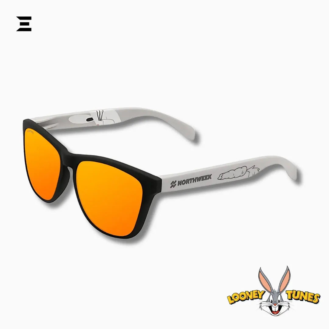 Bugs Bunny x Northweek Sunglasses – Looney Tunes Limited Edition with Orange Mirrored Lenses & Accessories IBRELIA