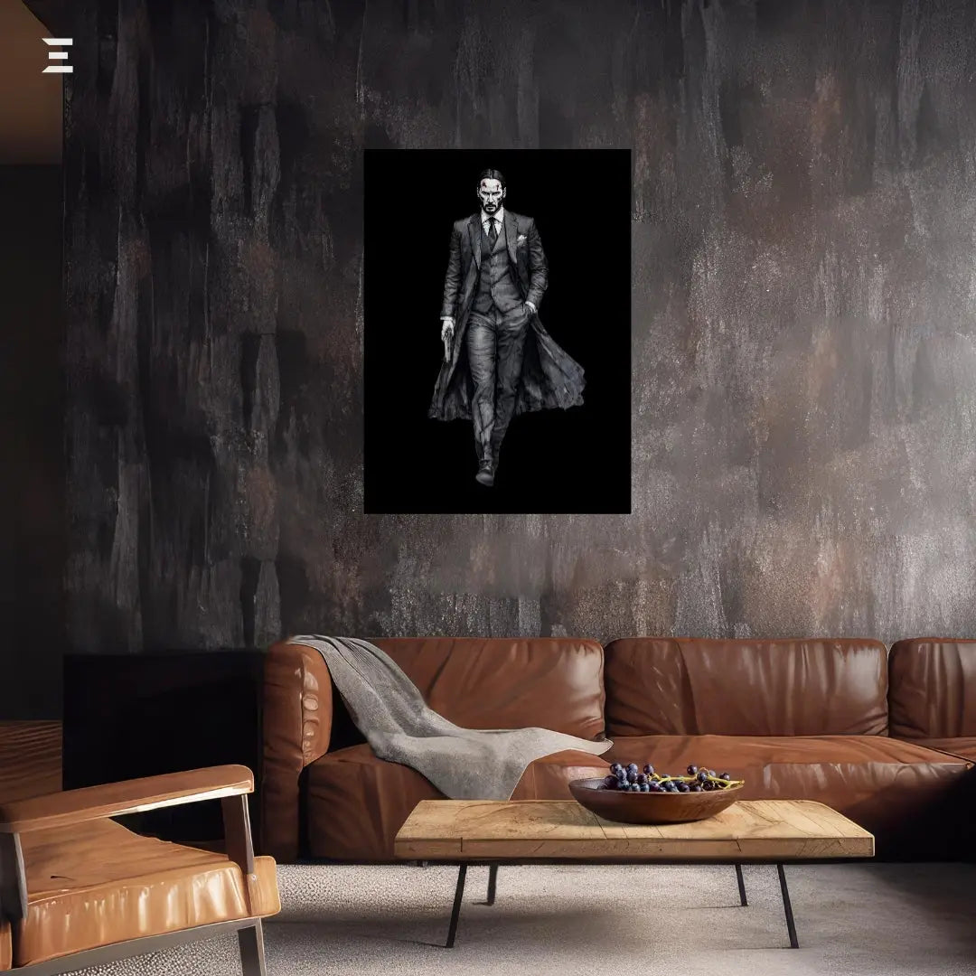Premium Resin Coated Wall Art – John Wick Assassin Frame | IBRELIA Pakistan IBRELIA