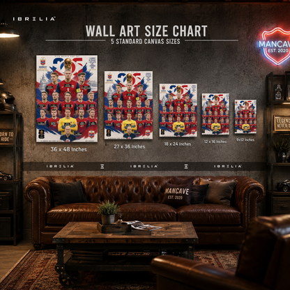 Norway FIFA World Cup 2026 Team Wall Art – Erling Haaland Football Poster | IBRELIA™