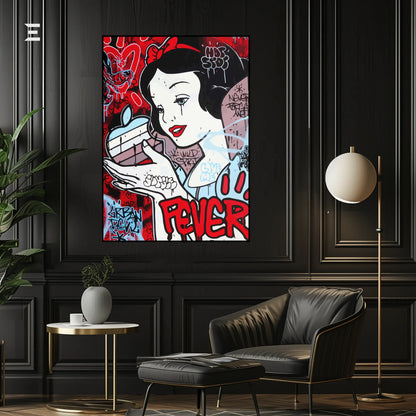 Snow White Graffiti Pop Art Resin Wall Art – “Urban Fever” Edition | IBRELIA IBRELIA