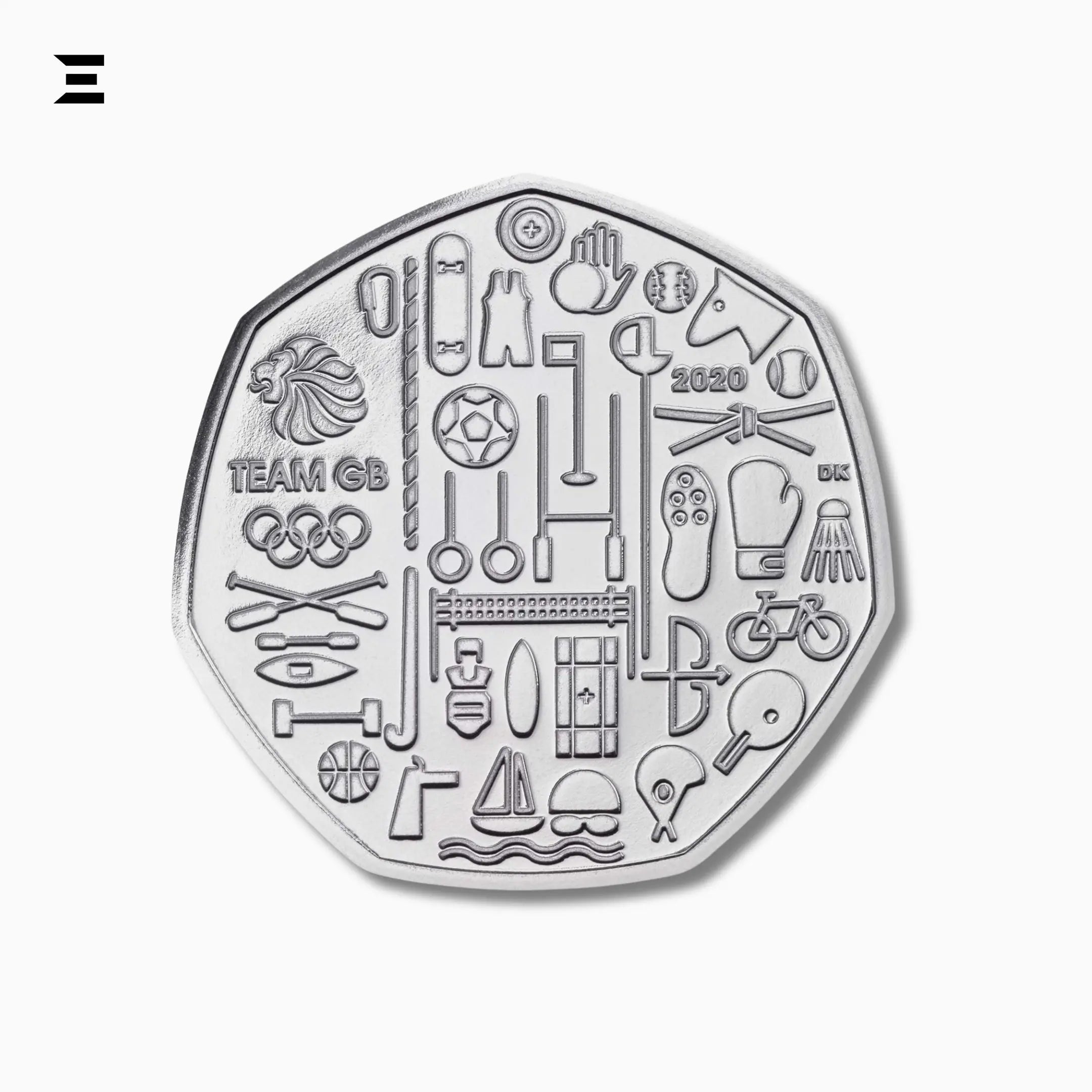 50 Pence Coin – Elizabeth II 5th Portrait | Team GB Olympics 2020 Collectible (The Royal Mint) IBRELIA