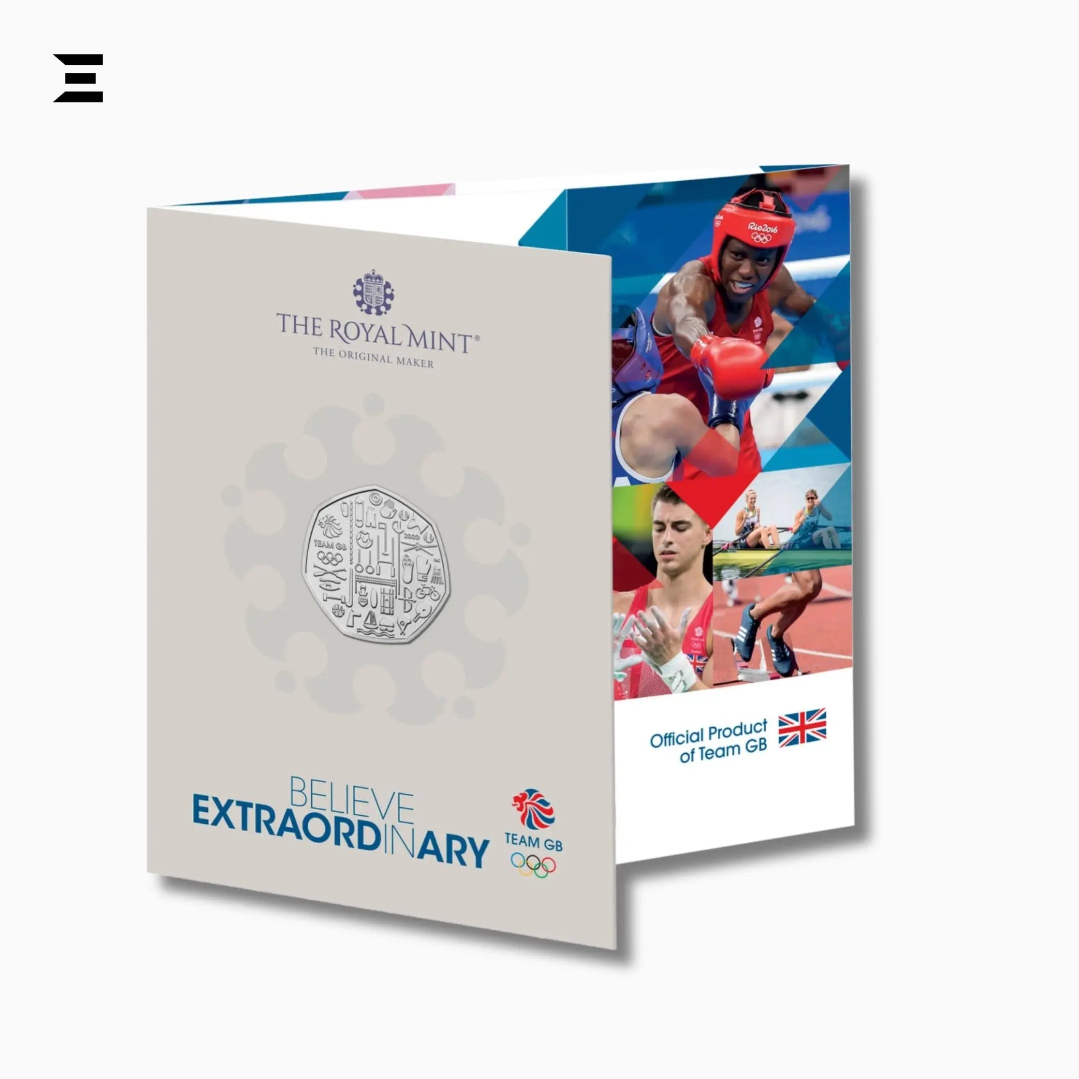 50 Pence Coin – Elizabeth II 5th Portrait | Team GB Olympics 2020 Collectible (The Royal Mint) IBRELIA