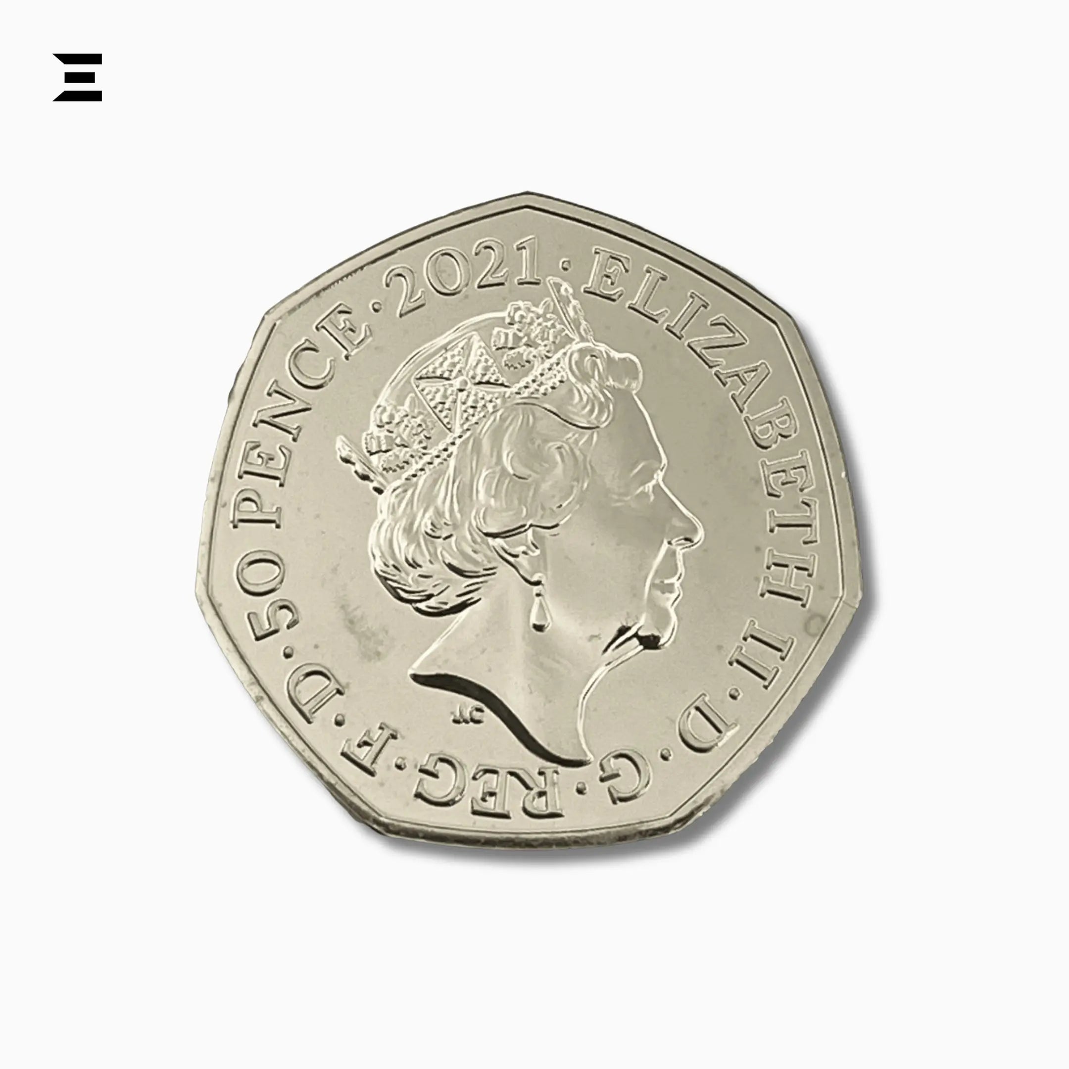50 Pence Coin – Elizabeth II 5th Portrait | Owl Classic Pooh Collectible (The Royal Mint) IBRELIA