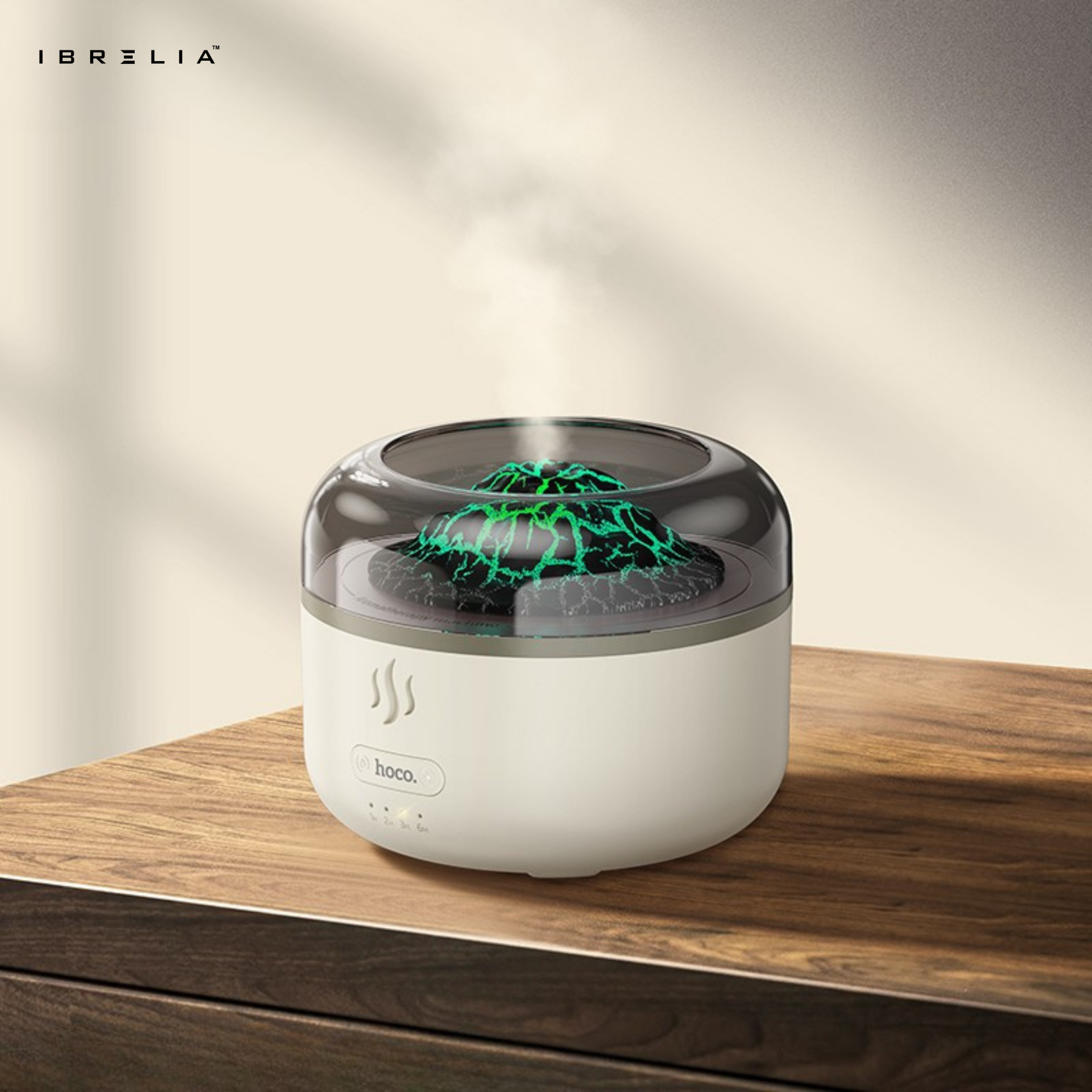 HOCO HX30 – 2-in-1 Ultra-Quiet Ultrasonic Aromatherapy Humidifier (Flame Effect | 160ml Tank) – HOCO | IBRELIA™