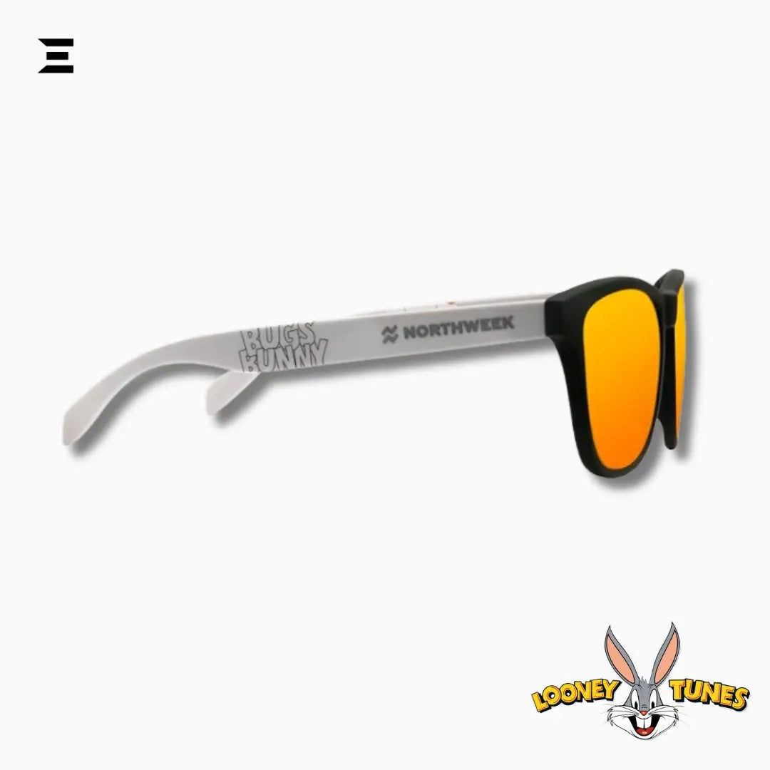 Bugs Bunny x Northweek Sunglasses – Looney Tunes Limited Edition with Orange Mirrored Lenses & Accessories IBRELIA