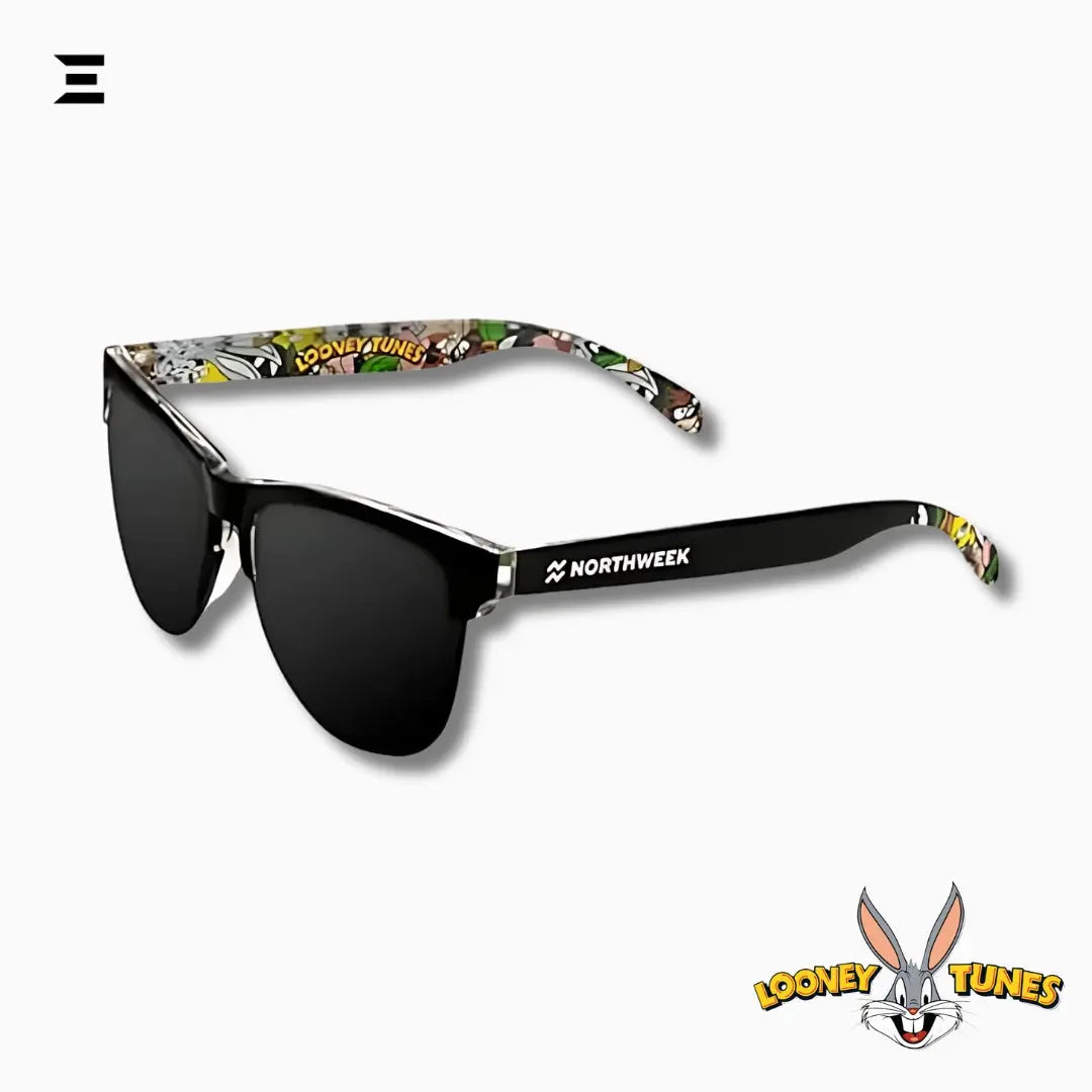 Looney Tunes x Northweek Sunglasses – Limited Edition Black Polarized Lenses with Cartoon Artwork & Accessories IBRELIA