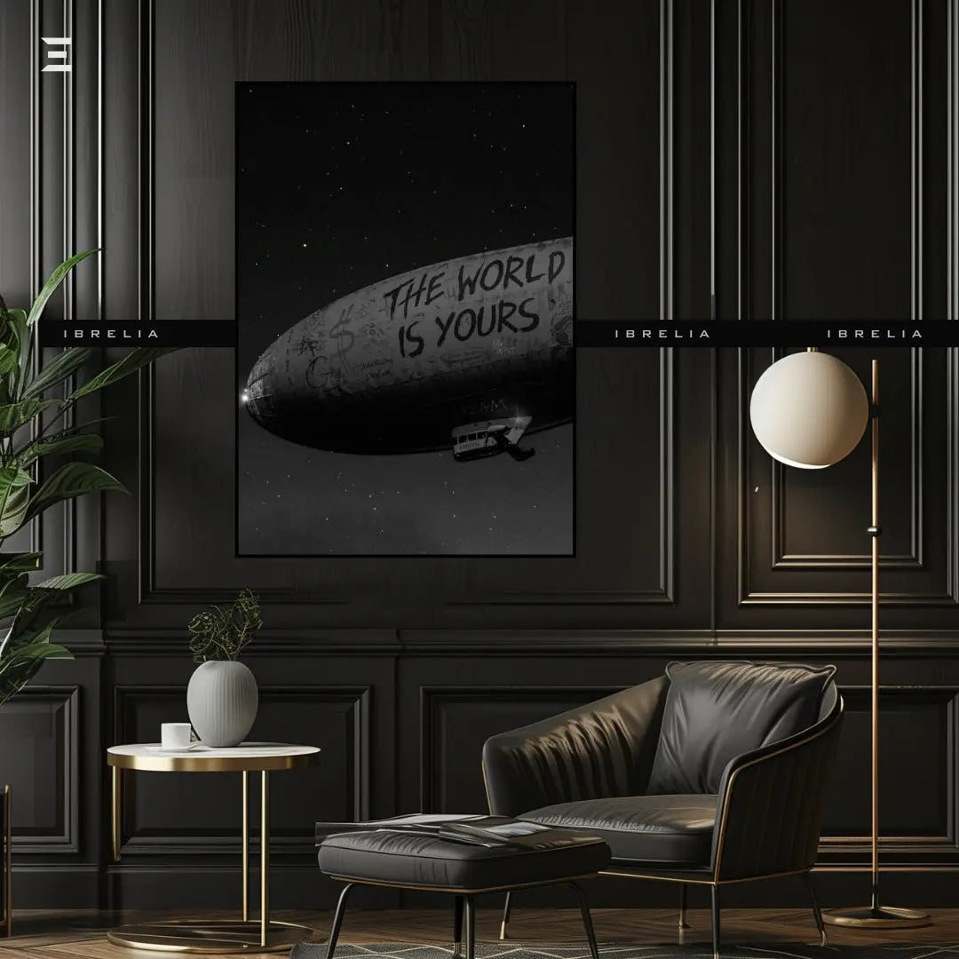 Premium Resin Coated Wall Art – Scarface “The World Is Yours” Frame | IBRELIA Pakistan IBRELIA